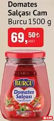 BURCU DOMATES SALÇASI CAM 1500 G